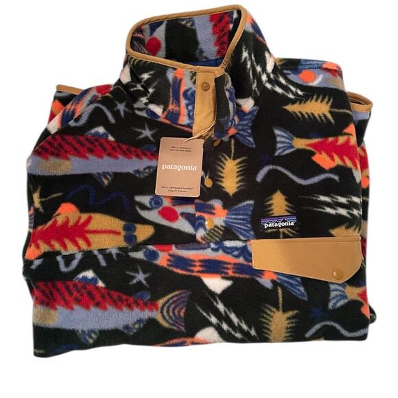 Patagonia Other - salmon energy patagonia synchilla snap-t recycled fleece pullover
